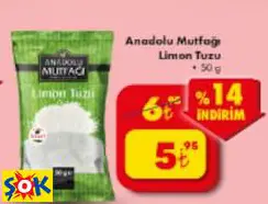 ANADOLU MUTFAĞI LİMON TUZU 50 G